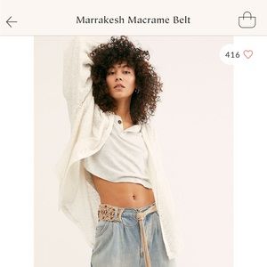 Free People Marrakech Macramé Belt